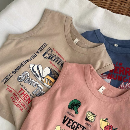 A children's pure cotton vest summer thin - Mixbatch
