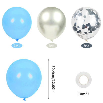 A blue themed balloon set