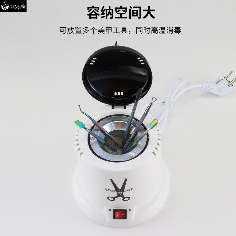 A Nail art tool disinfection cup high temperature disinfection beauty salon tool high temperature disinfection scissors tweezers automatic disinfection - Mixbatch
