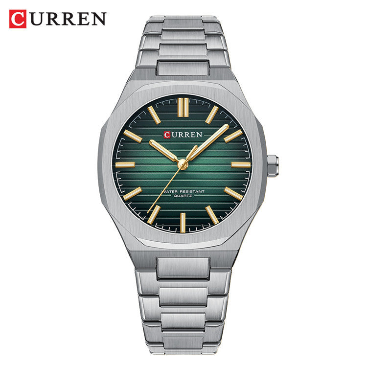 A  8456 men's steel belt business watch quartz simple men's watch cross-border explosion spot wholesale
