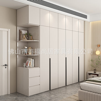 A European pine board wardrobe with melamine finish