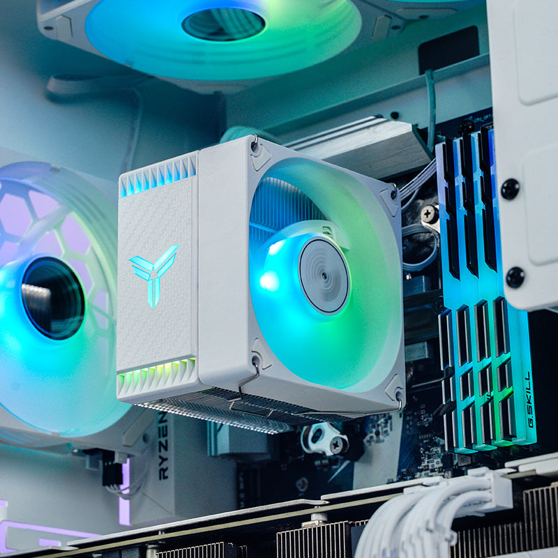 A Jasper CR1400 EVO computer CPU radiator ARGB fan white desktop CR1000 tower air cooling - Mixbatch