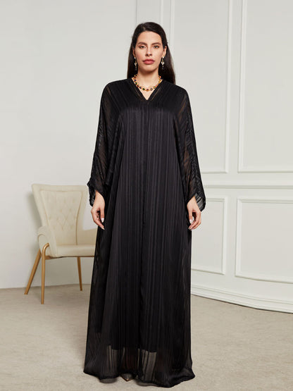 Cross-border supply 2024 new Middle East Dubai clothing AliExpress fashionable and elegant two-piece dress robe - Mixbatch