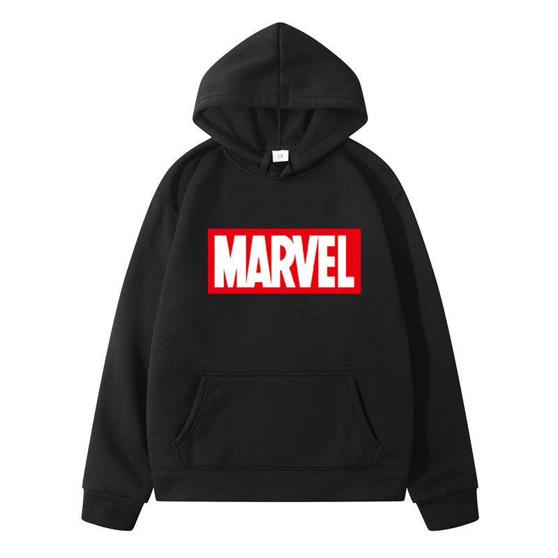 A printed men's and women's sweater autumn and winter fashion new men's hooded pullover sweater