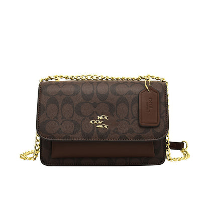 A Portable printing light luxury high-end single shoulder retro diagonal cross-border foreign style versatile letter cross-border - Mixbatch