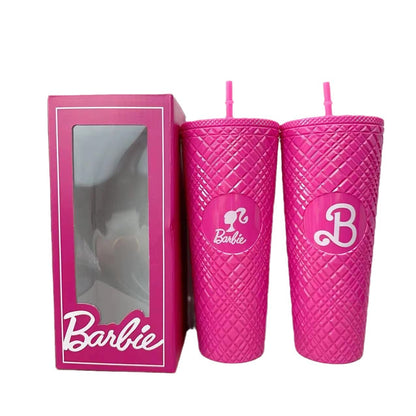 A baby Thailand Vietnam spot color box double layer random cup gem plastic cup straw cup water cup Barbie durian cup - Mixbatch