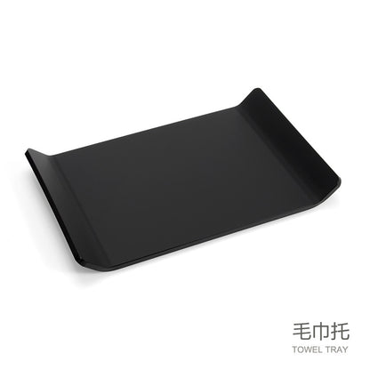 Acrylic hotel toiletries storage box bathroom sink disposable toothbrush storage box tray tissue box