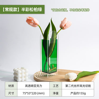 A acrylic vase ornament