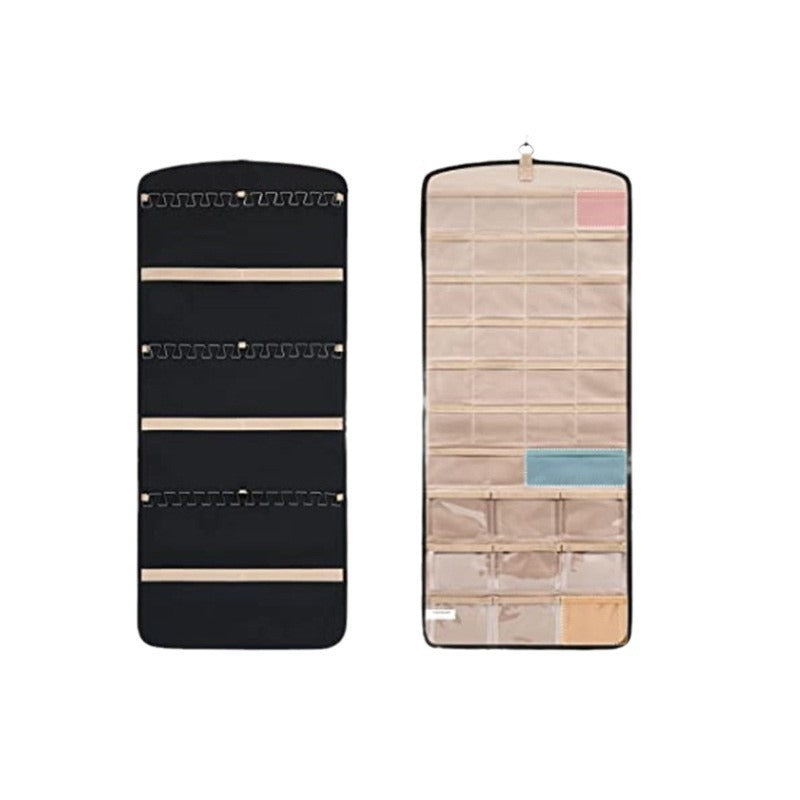 A Spot new U-shaped jewelry bag hanging jewelry storage roll with hook metal hook double-sided jewelry clip