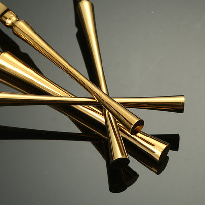 A stainless steel tableware