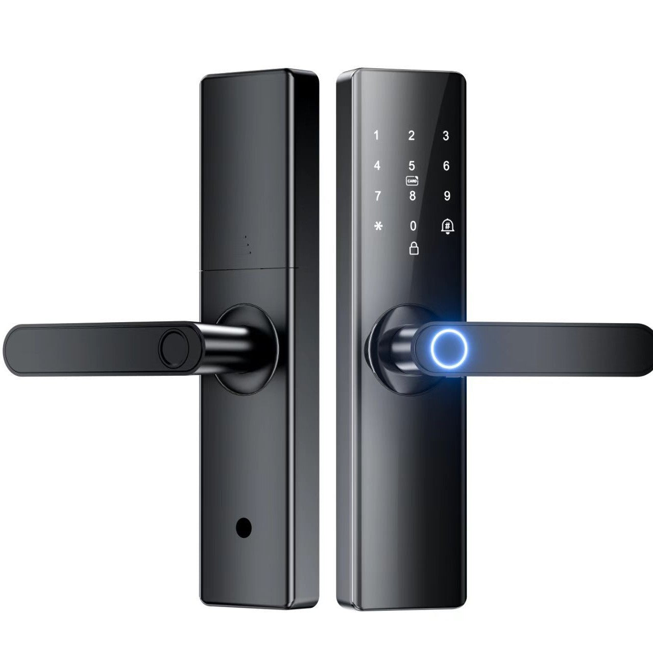 A Tuya wooden door smart lock remote apartment fingerprint password lock indoor door electronic lock