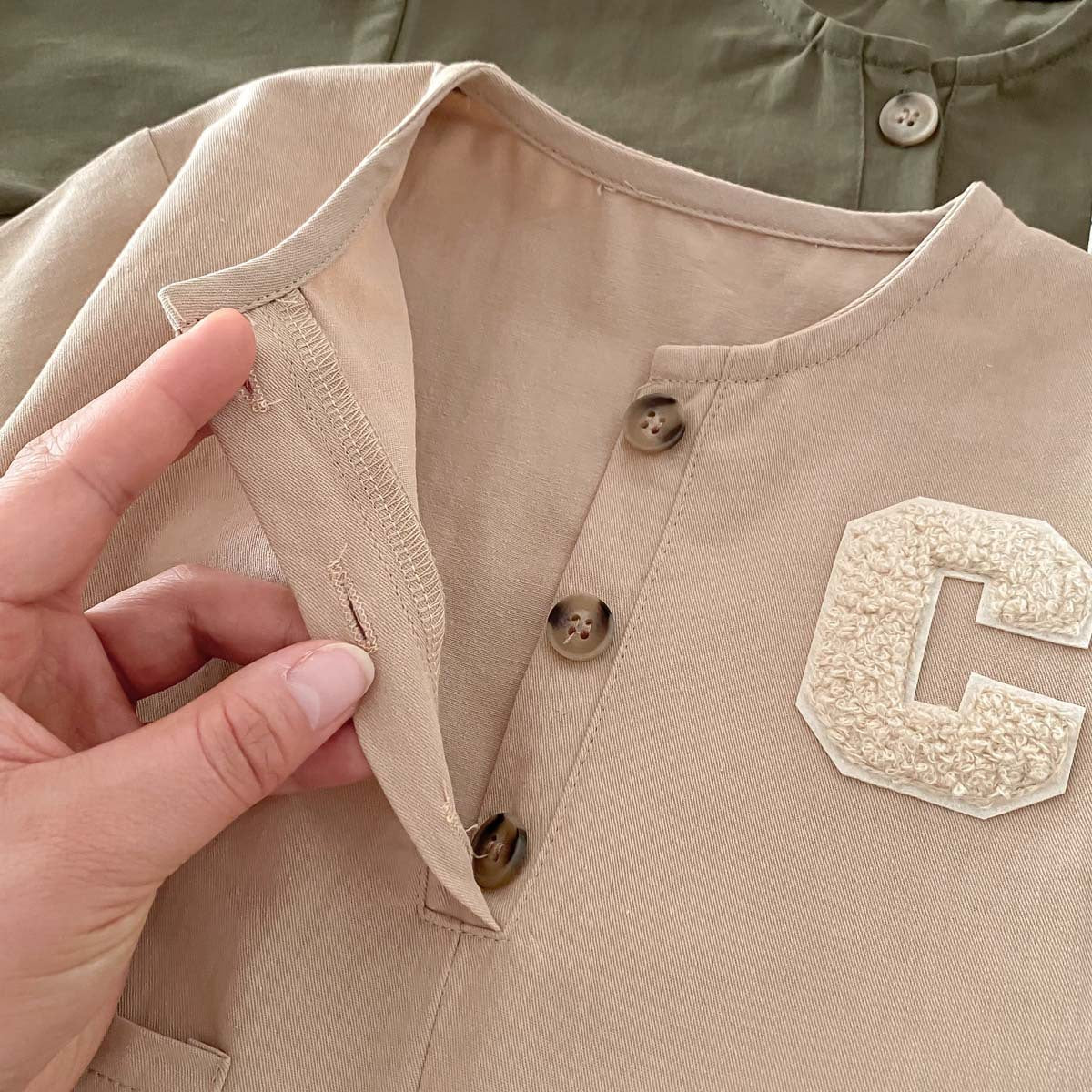 A 2024 Spring Korean version of the baby crawling clothes, boys' workwear, loose onesies, children's long-sleeved clothes, and hats - Mixbatch