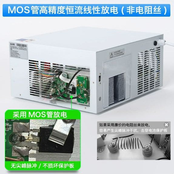 A 100V lithium battery pack charging and discharging integrated capacity tester battery detection