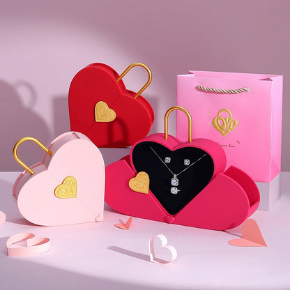 A Heart Jewelry Gift Box Customized LOGO