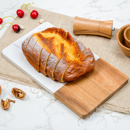 A marble cutting board