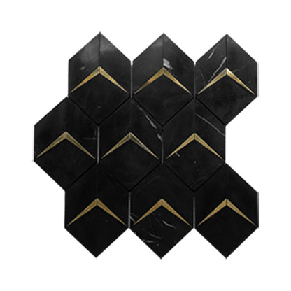 A natural marble shower room wall tiles