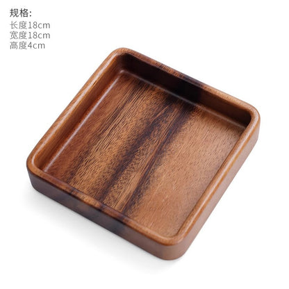 A walnut solid wood tray snack tray