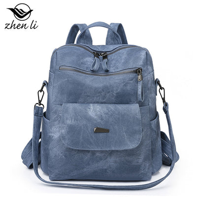 A bag large capacity cross-border women's backpack, backpack women's bags, retro backpack women's bags