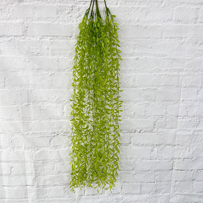 A large willow leaf new willow leaf simulation green plant wedding hall wall hanging home garden plant wall