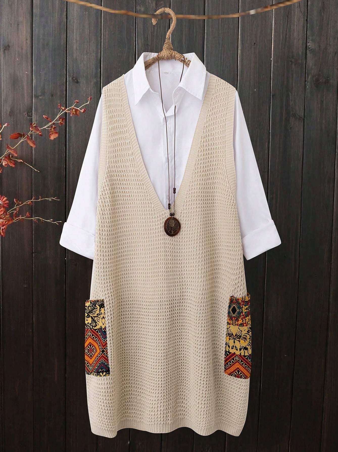 A knitted dress