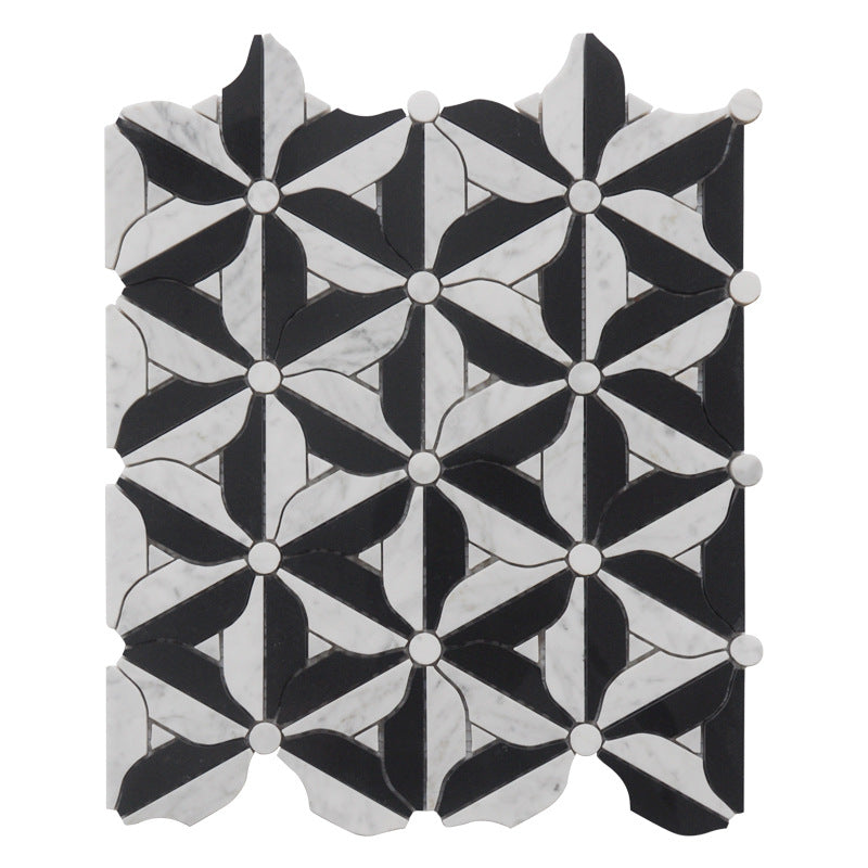 A metal stone mosaic wall tile
