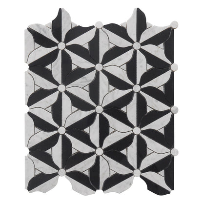 A metal stone mosaic wall tile