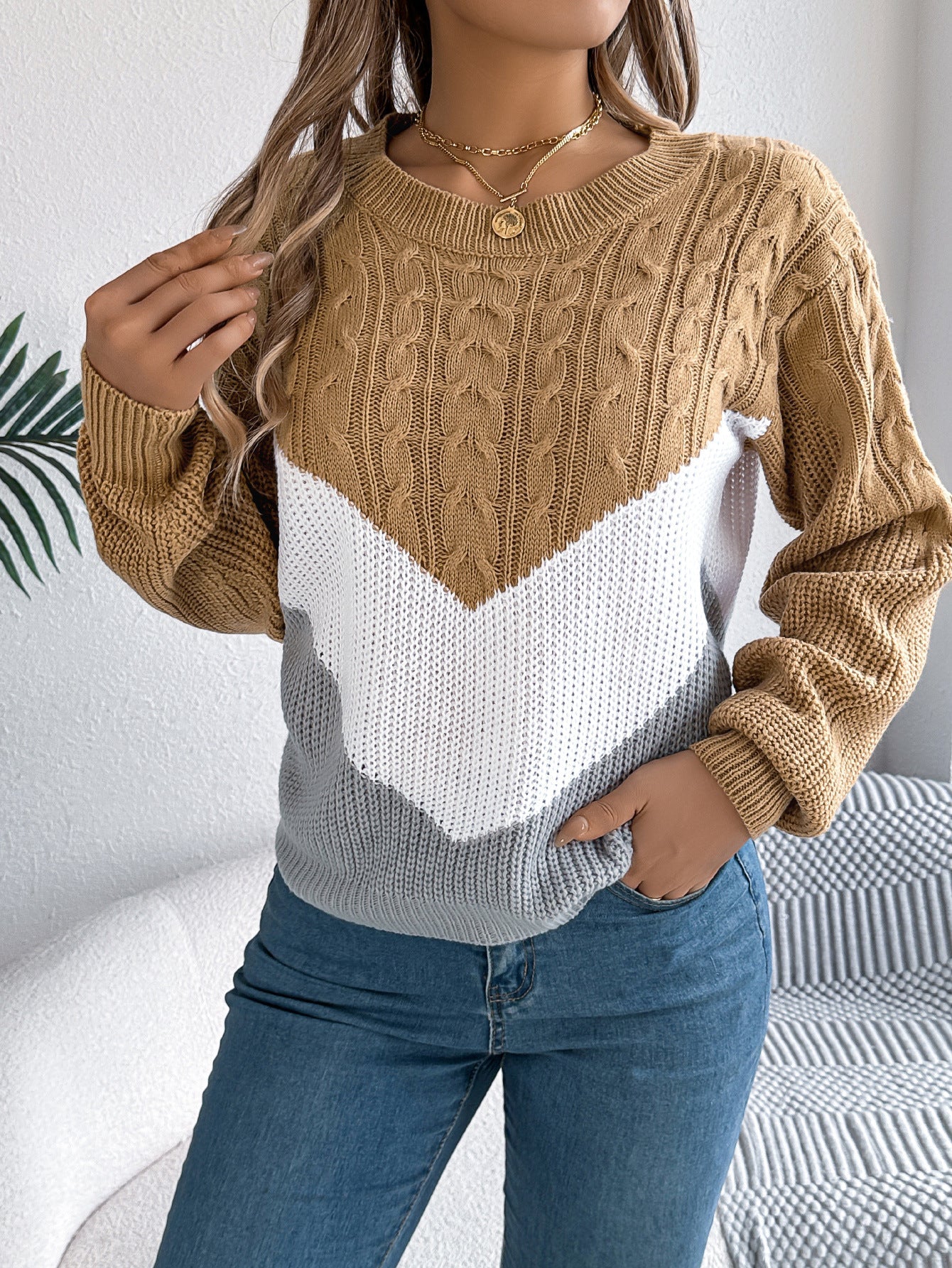 A knit top