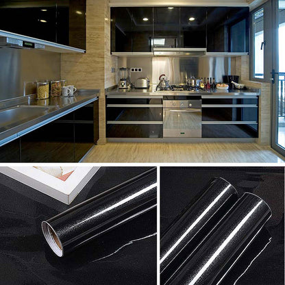 A cabinet self-adhesive sticker furniture renovation waterproof thickened paint wallpaper pearlescent cabinet room wardrobe solid color pvc wallpaper