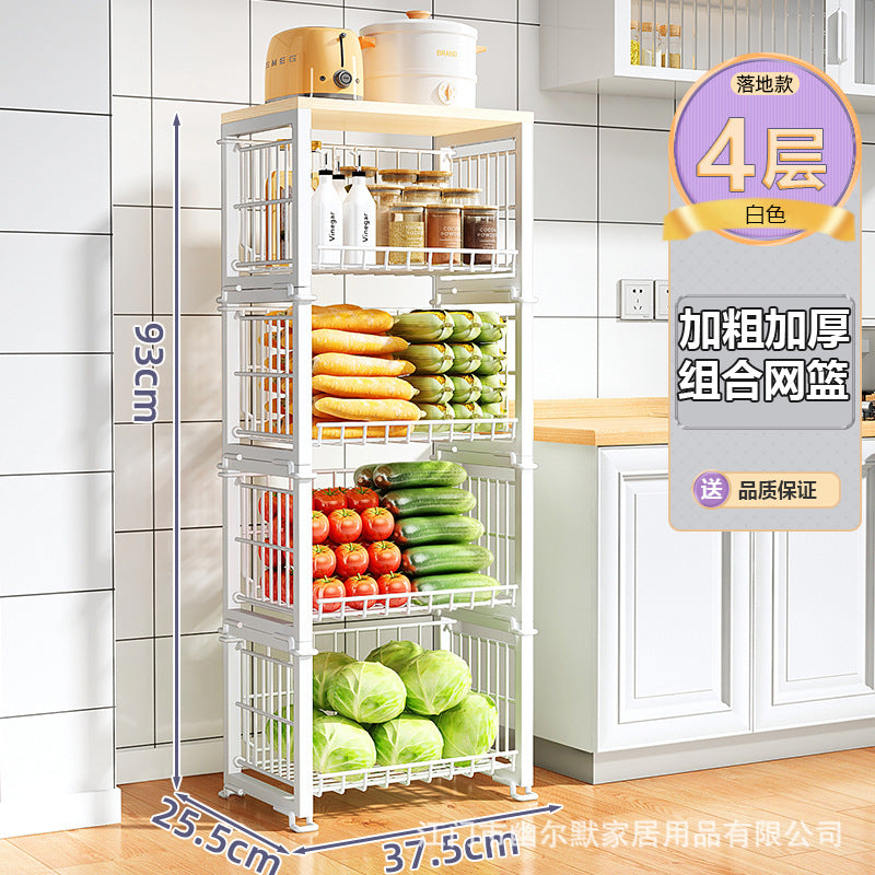 A basket rack storage rack