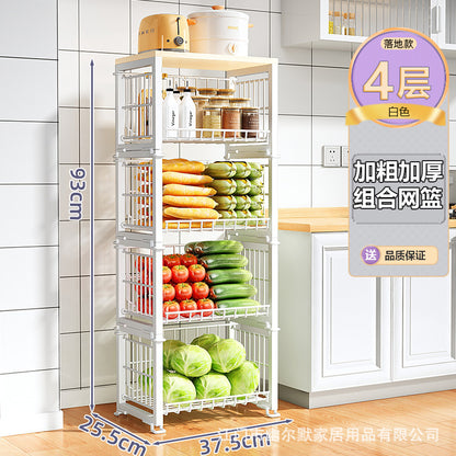A basket rack storage rack