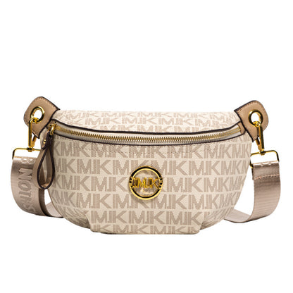A ancient flower women's bag fashion breast bag trend fanny pack versatile messenger bag texture shoulder bag - Mixbatch