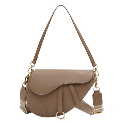 A new foreign style small bag, high-end trendy fashion exquisite shoulder versatile saddle bag