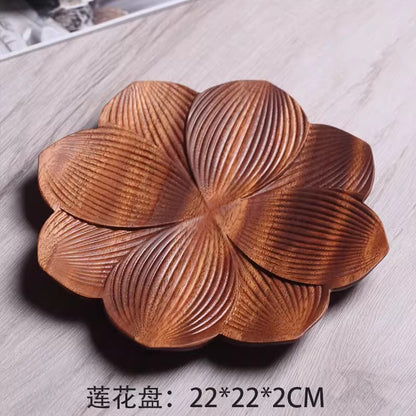 A walnut solid wood tray snack tray