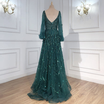 A multi-color heavy industry beaded luxury evening dress sexy lady aura queen dress