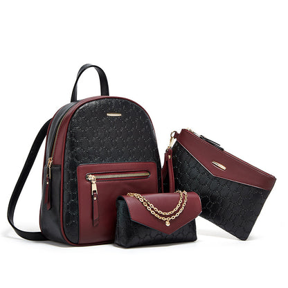A backpack three-piece set mother and child bag fashion