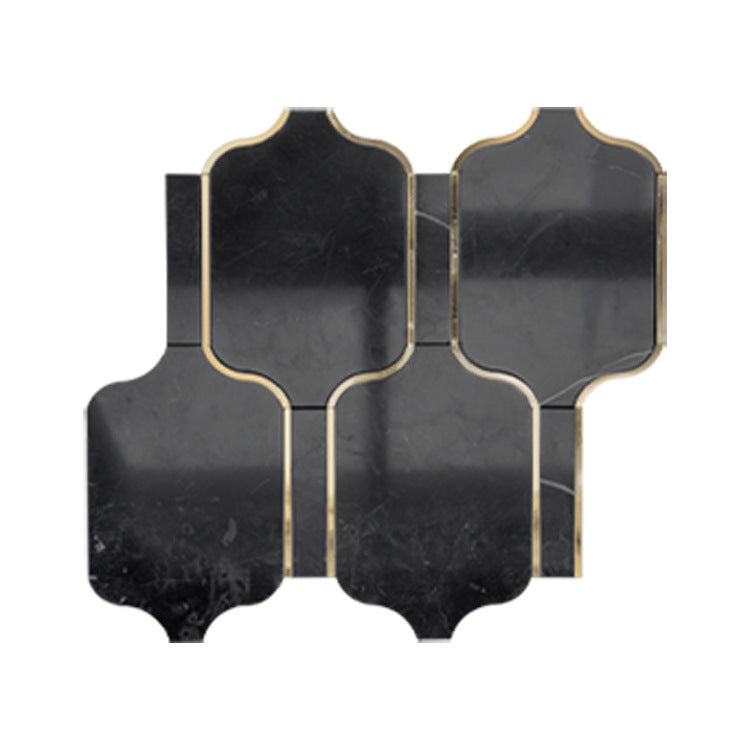 A natural marble shower room wall tiles