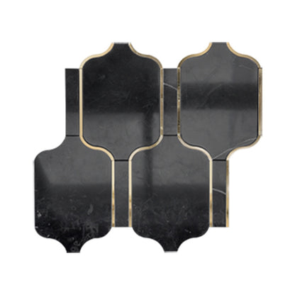 A natural marble shower room wall tiles