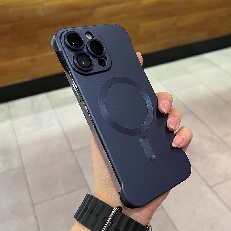 A Magnetic borderless phone case
