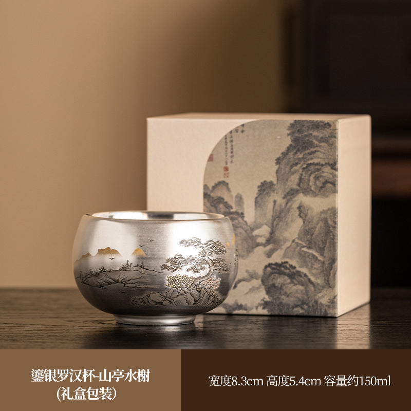 A Silver-plated cup teacup