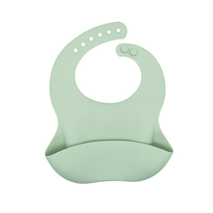Baby silicone bibs, baby eating bibs,  waterproof rice pockets,saliva napkins 0.08kg - Mixbatch