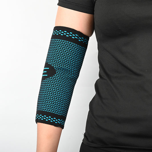 A Sports Knitting Pressurized Elbow Pads Basketball Sports Arm Pads Elbow Pads Men and Women Sweating Breathable Riding Warm Knitting Elbow Pads
