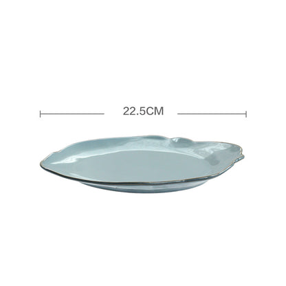 A Creative Personality Ceramic Plate Nordic Tableware Hotel Western Food Plate Steak Pasta Plate Salad Bowl