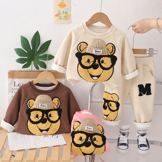 A cartoon fleece suit