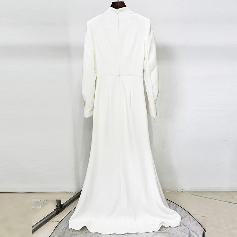 A Heavy Industry Bead Diamond Shawl Sleeve and Floor Long