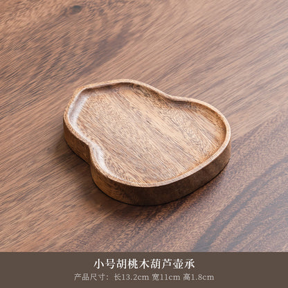 A walnut solid wood tray snack tray