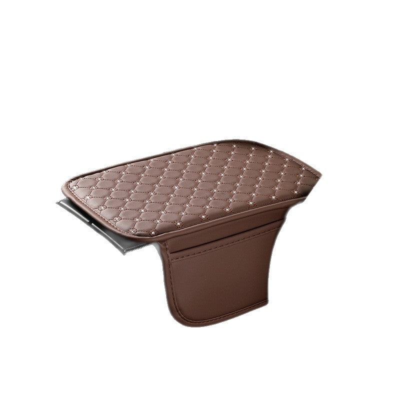 A car armrest mat