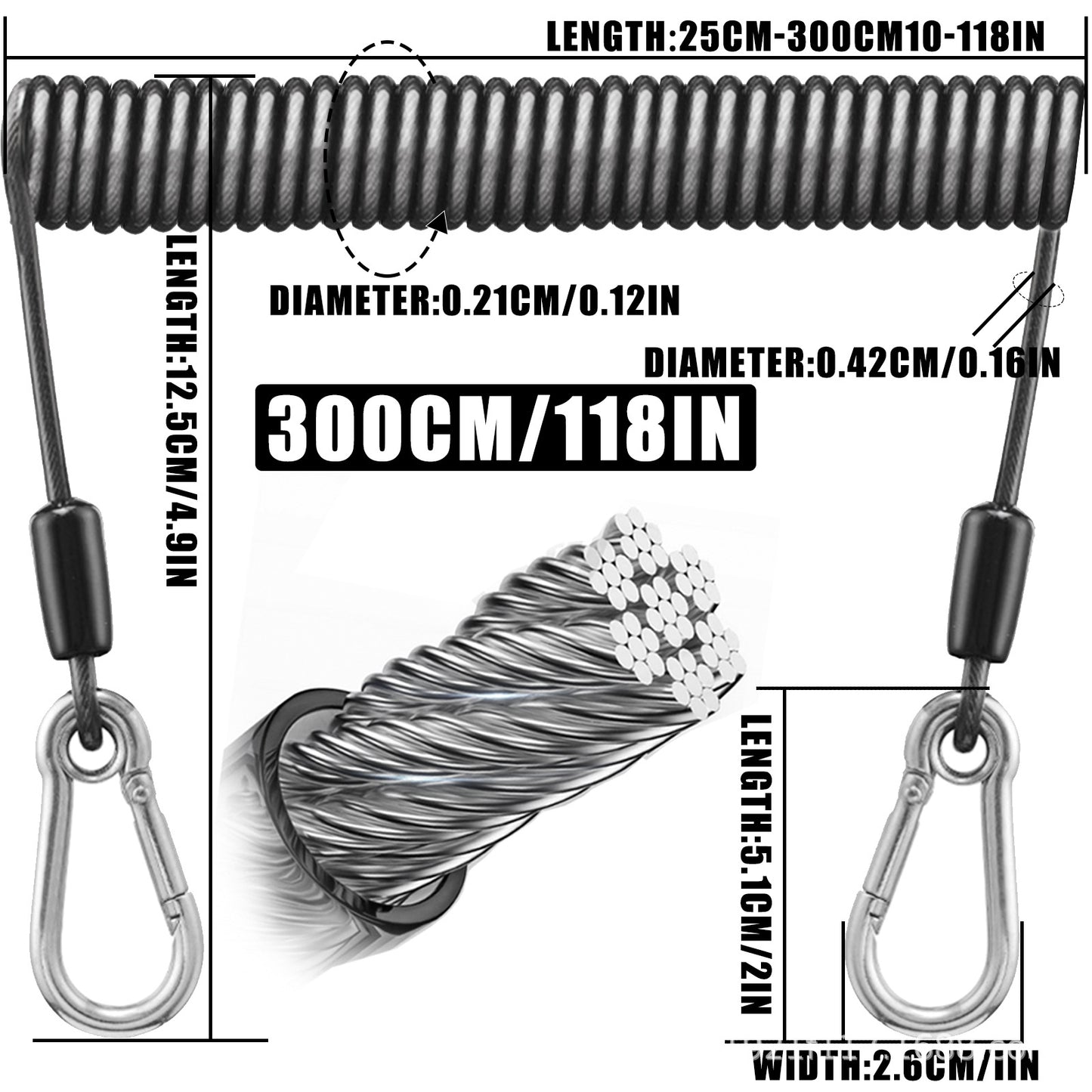 A Steel Wire Safety Tether – Reinforced & Strong