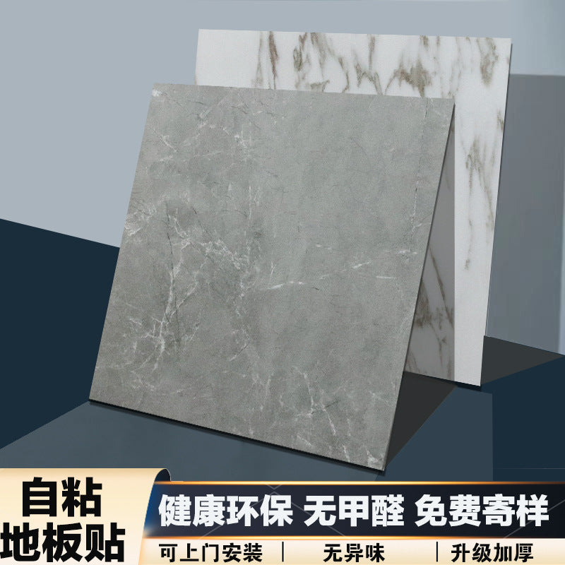 A pvc stone plastic floor self-adhesive plastic floor leather cement floor directly paving renovation wear-resistant waterproof flame retardant