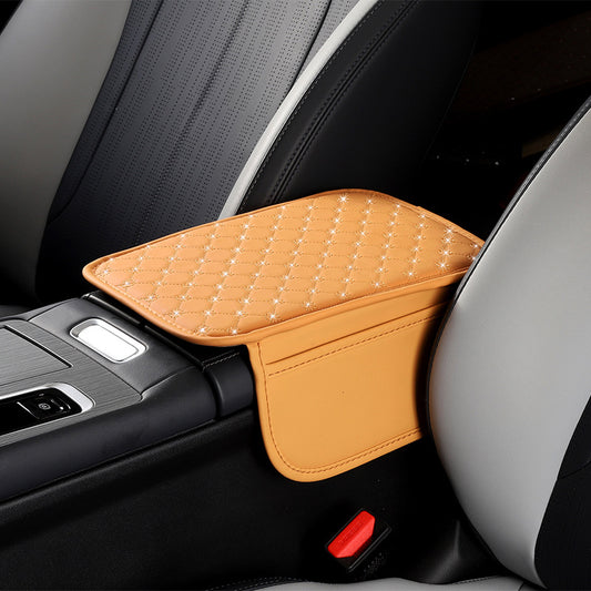 A car armrest mat