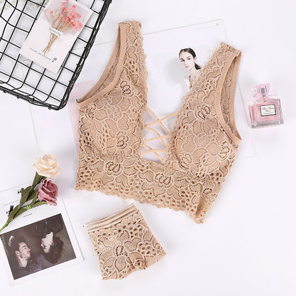 A lace underwear suit